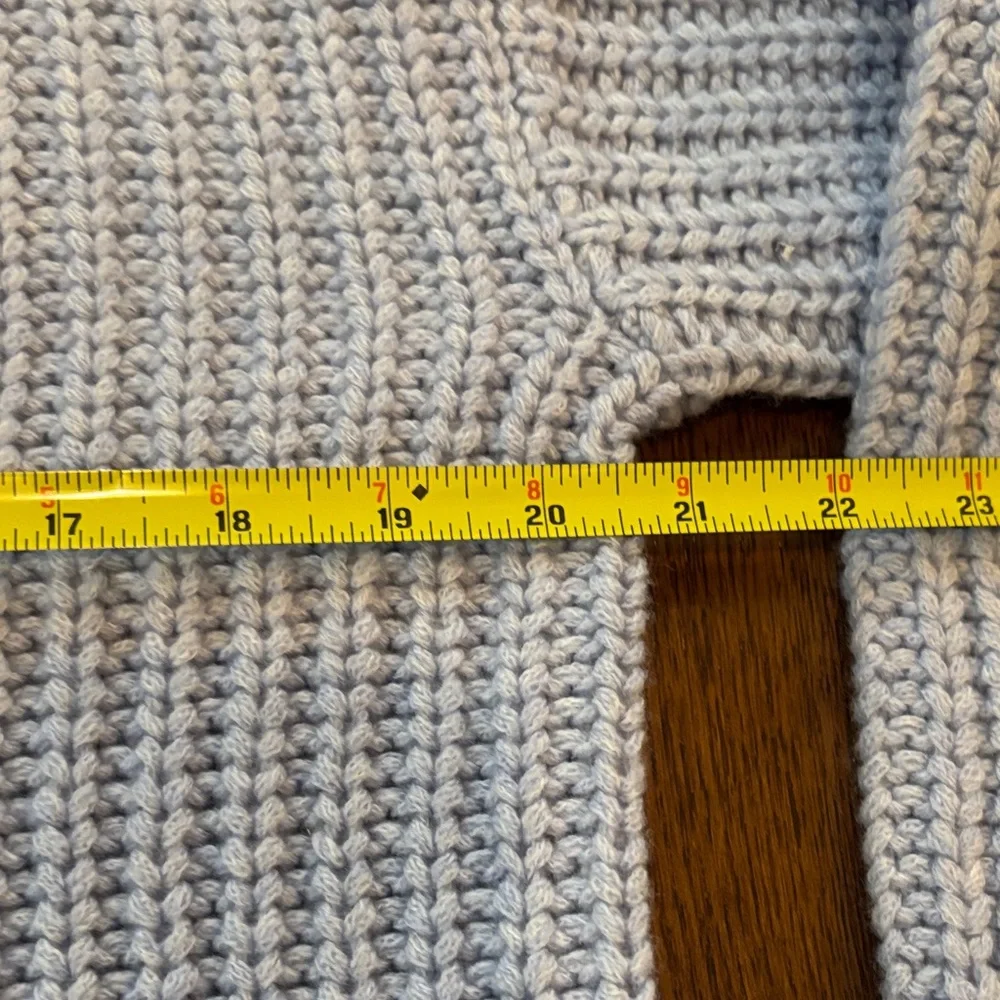 vince soft wool mix Nordstrom blue mock neck sweater. Either NWOT or like new - Picture 7 of 8